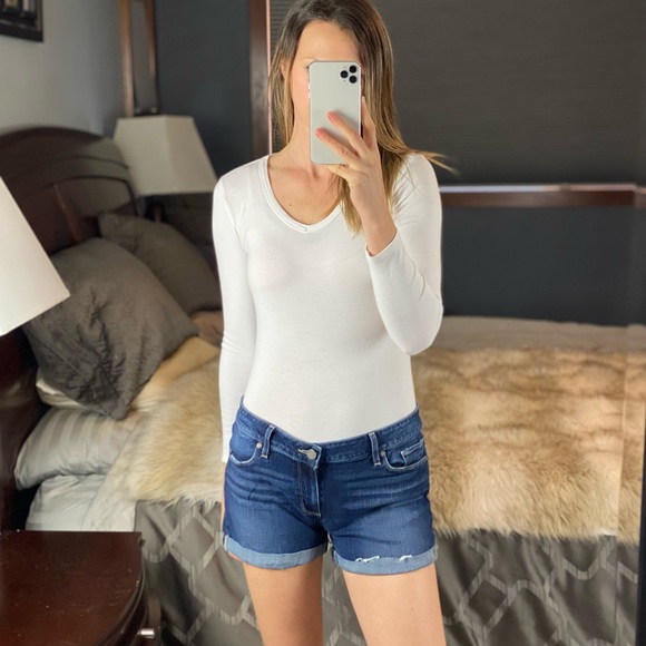 Paige ‘Jimmy Jimmy Short’ Rolled Cuff Denim, Size 29 - Picture 4 of 16